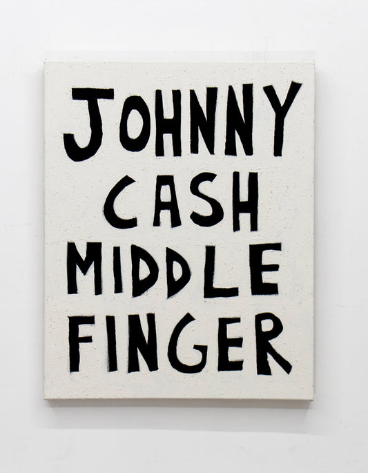 JOHNNY CASH MIDDLE FINGER 24" x 30"